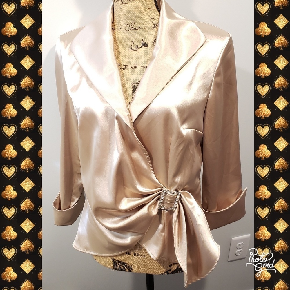 LG silky blouse top dress top